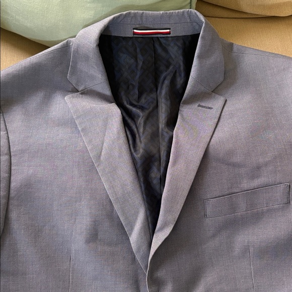 Tommy Hilfiger Light Blue Gray Men’s Blazer - Picture 3 of 12